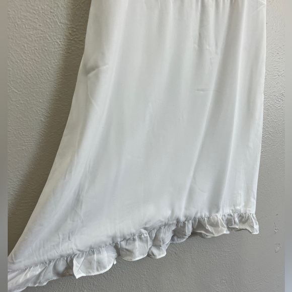 Revolve Superdown Charlee Frill Cami Dress In White Size Medium Smocked Bride - Picture 5 of 10